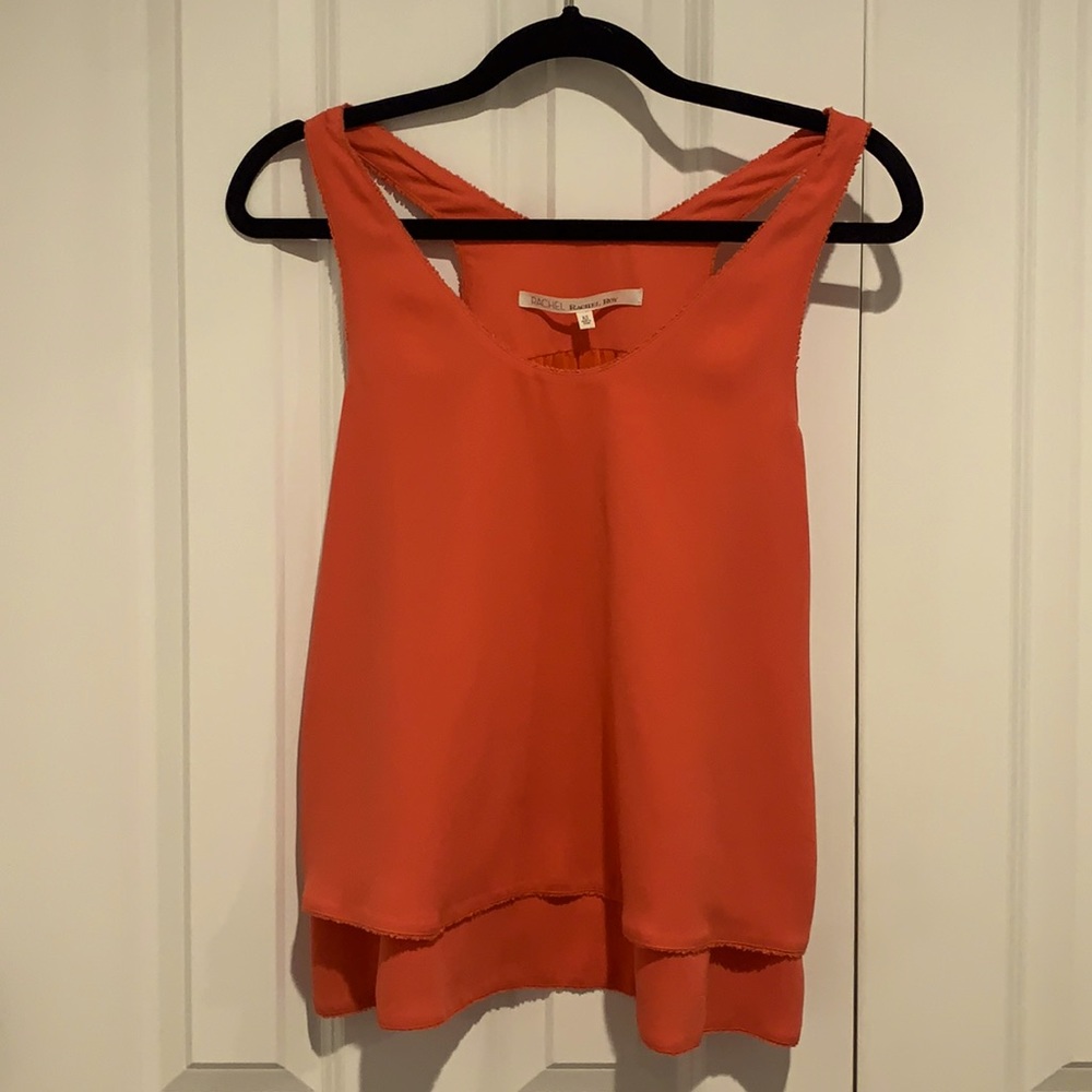 Rachel Roy Apricot colored tank blouse